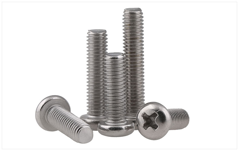 304不銹鋼螺絲 半圓頭十字槽螺栓 盤頭機牙開關(guān)螺絲釘5