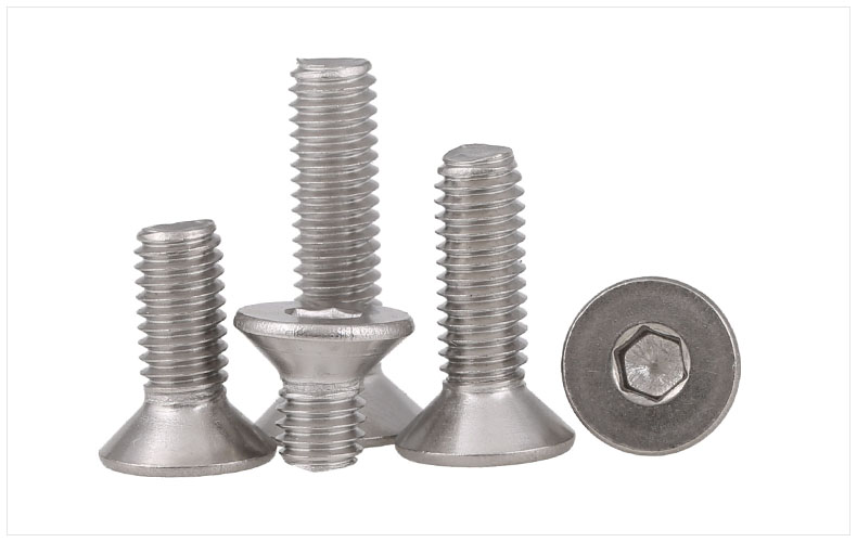 304不銹鋼平頭螺絲沉頭內六角螺絲釘3