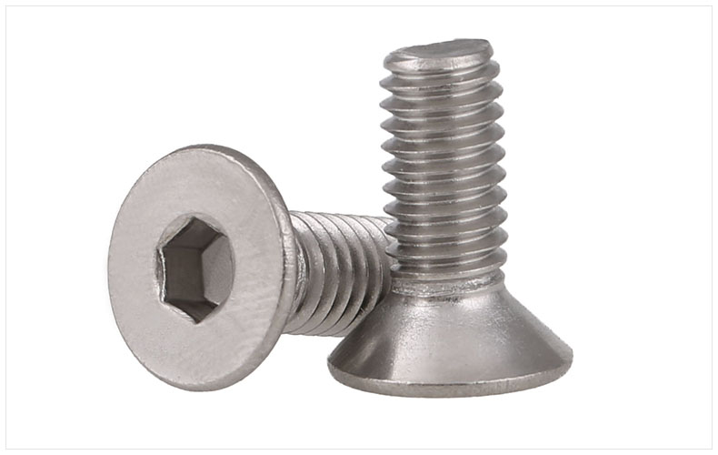 304不銹鋼平頭螺絲沉頭內六角螺絲釘5