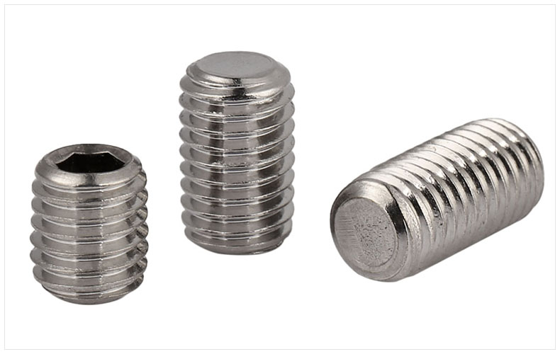 304不銹鋼平端緊定螺絲 內(nèi)六角無頭螺釘 機米 頂絲5