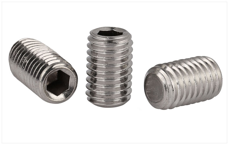 304不銹鋼平端緊定螺絲 內(nèi)六角無頭螺釘 機米 頂絲9